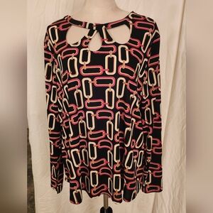 Geometric Patterned Women's Top